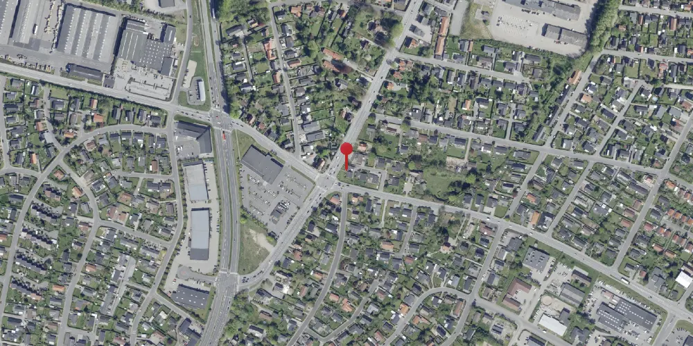 Historisk kort over Thorsvang Trinbræt Historisk kort over Thorsvang Trinbræt