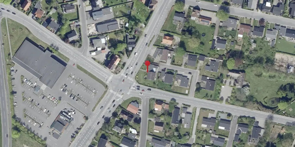 Historisk kort over Thorsvang Trinbræt Historisk kort over Thorsvang Trinbræt