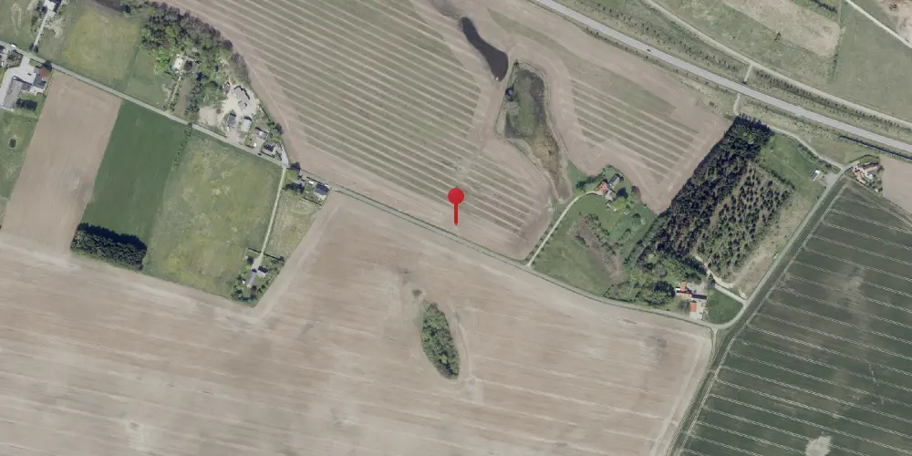 Historisk kort over Ørnstrup Møllevej Trinbræt