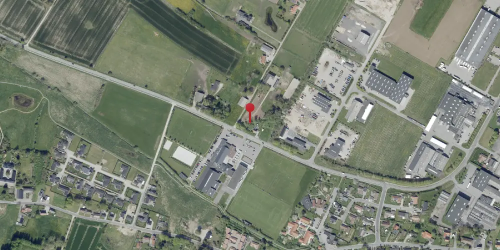 Historisk kort over Hornsyld By Trinbræt