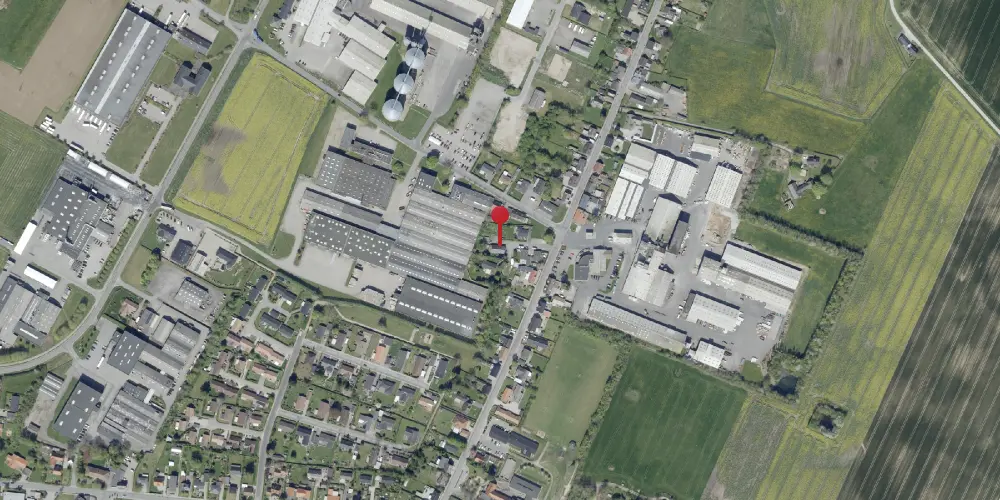 Historisk kort over Hornsyld Station