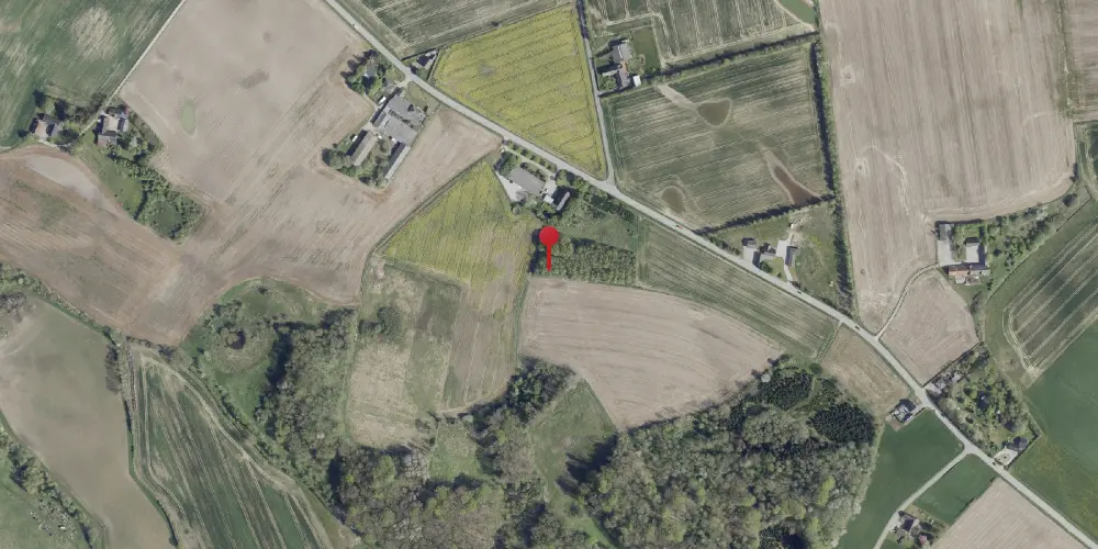 Historisk kort over Lindved Jylland Trinbræt