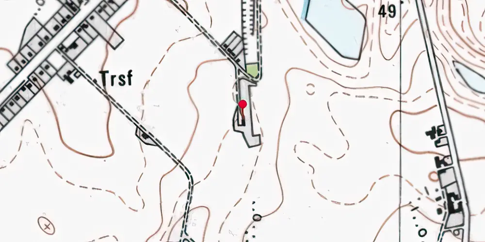 Historisk kort over Ortved Billetsalgssted