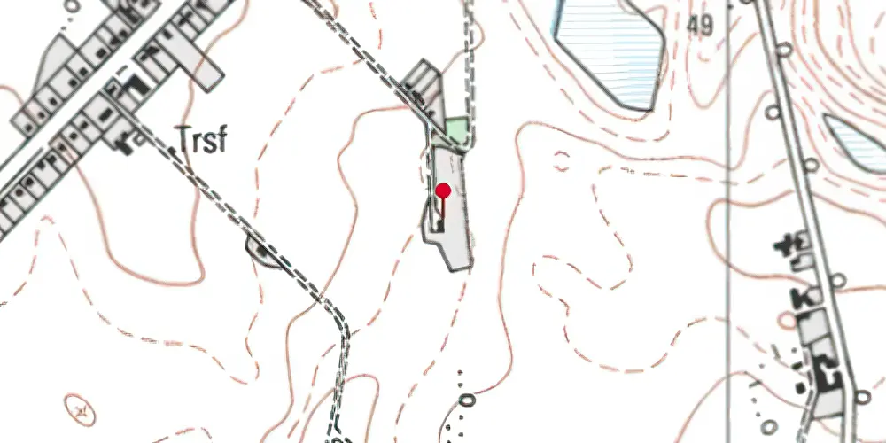 Historisk kort over Ortved Billetsalgssted