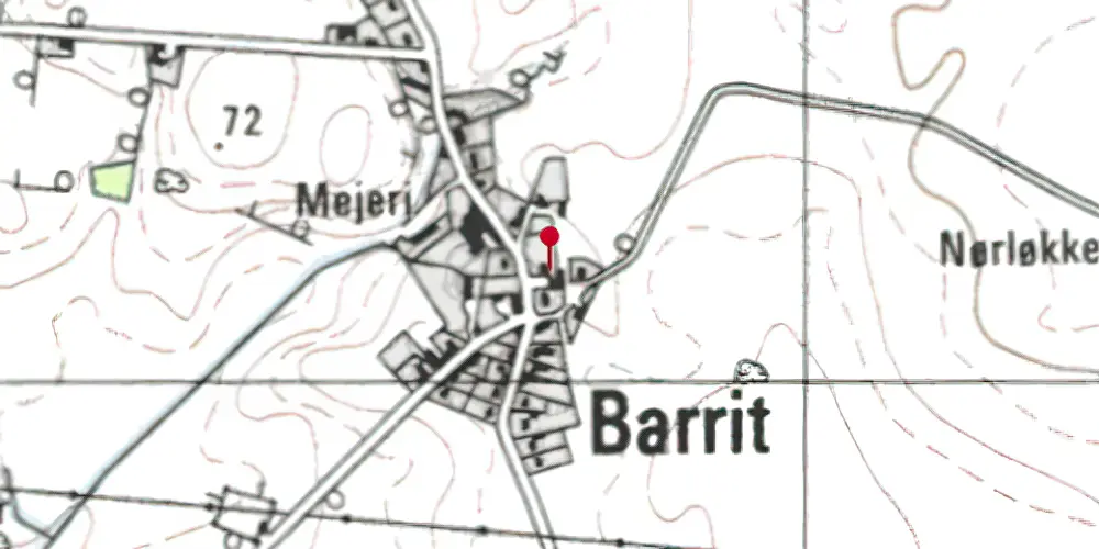 Historisk kort over Barrit Station