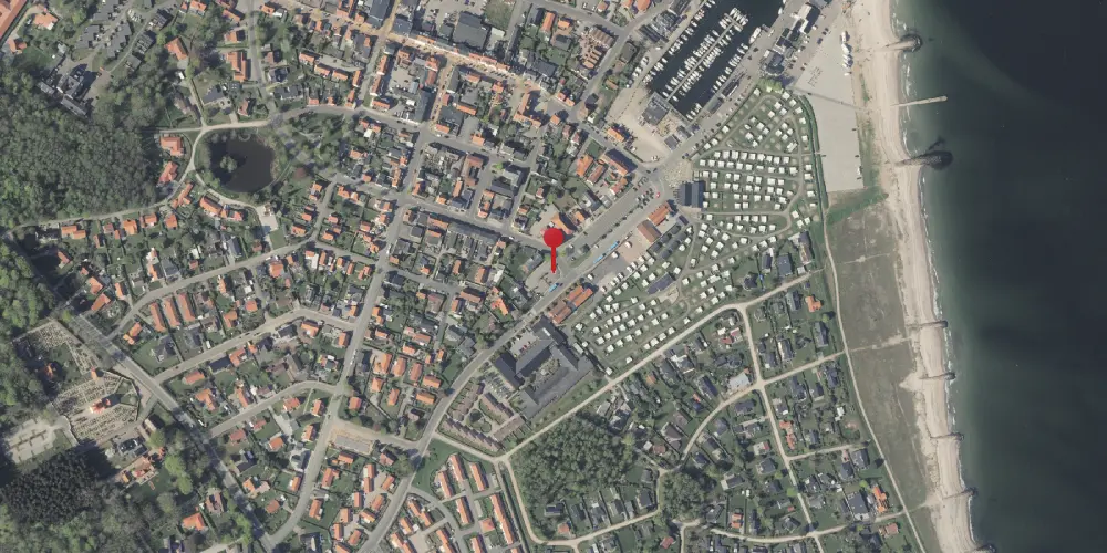 Historisk kort over Juelsminde Station