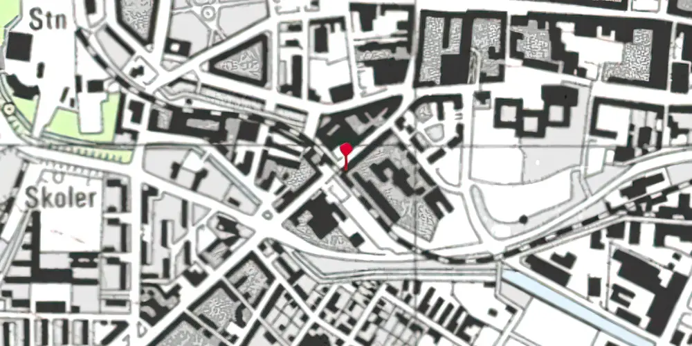 Historisk kort over Sønderbrogade Trinbræt Historisk kort over Sønderbrogade Trinbræt