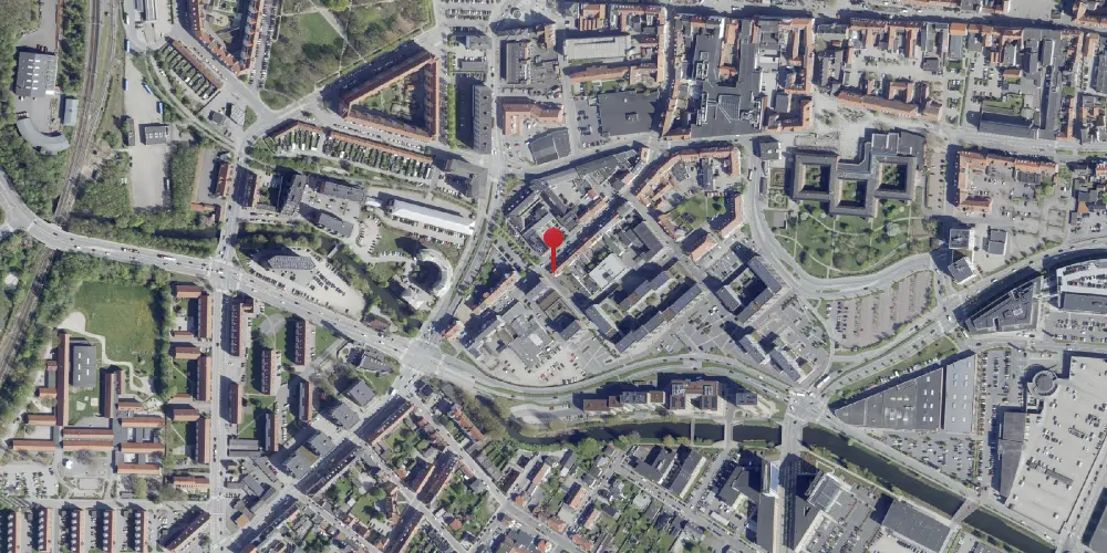 Historisk kort over Sønderbrogade Trinbræt Historisk kort over Sønderbrogade Trinbræt