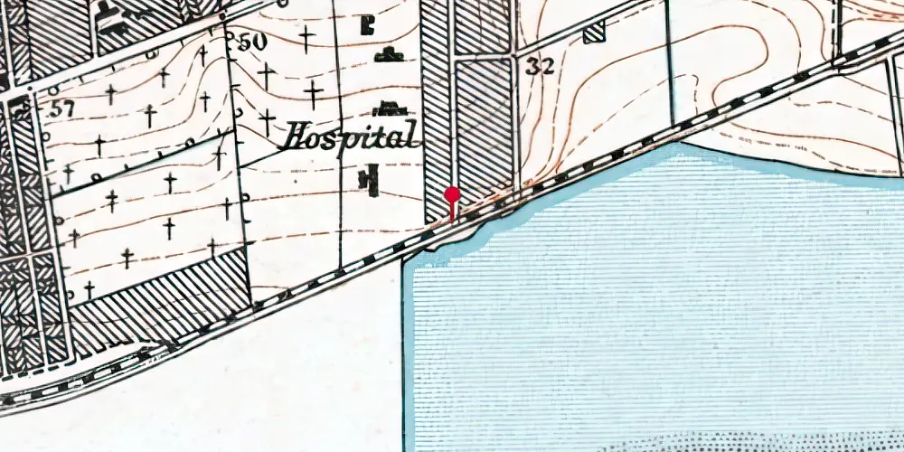 Historisk kort over Linde Allé Trinbræt Historisk kort over Linde Allé Trinbræt