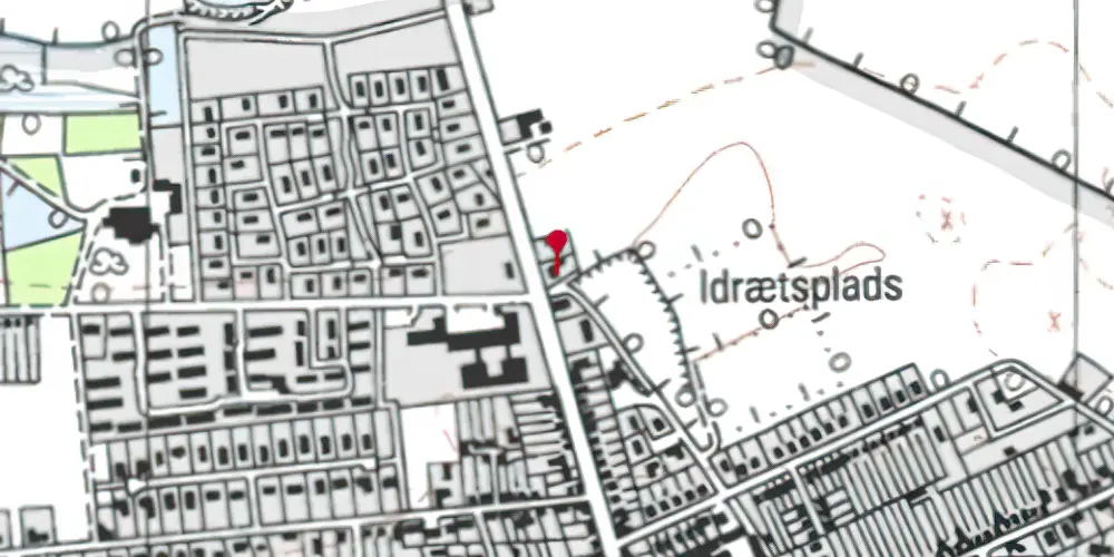 Historisk kort over Tårsvej Trinbræt (uofficielt)