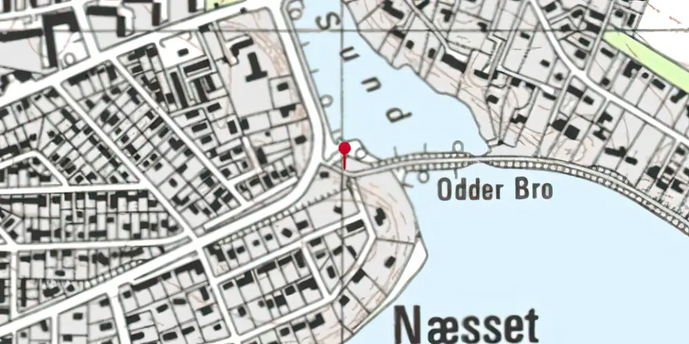 Historisk kort over Næsset Trinbræt