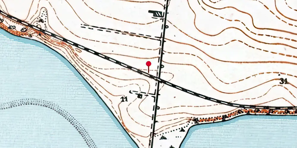 Historisk kort over Husodde Trinbræt Historisk kort over Husodde Trinbræt