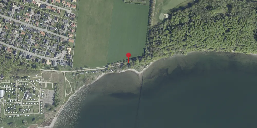 Historisk kort over Strandskov Trinbræt