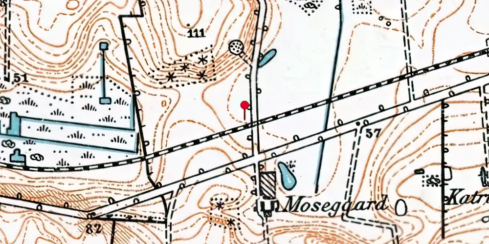 Historisk kort over Toftumvejen Trinbræt Historisk kort over Toftumvejen Trinbræt