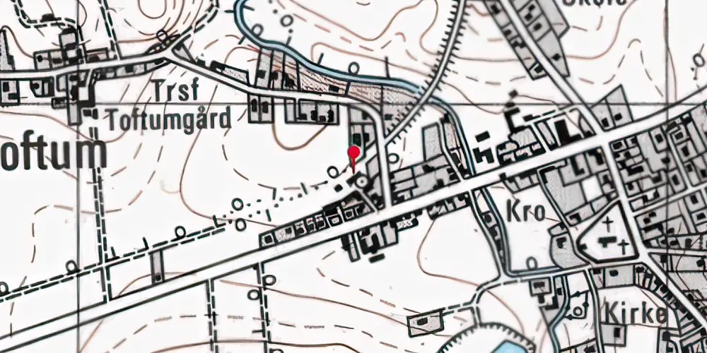 Historisk kort over Søvind Station