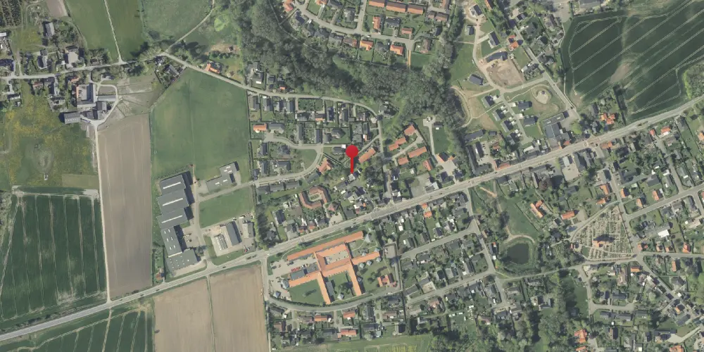 Historisk kort over Søvind Station