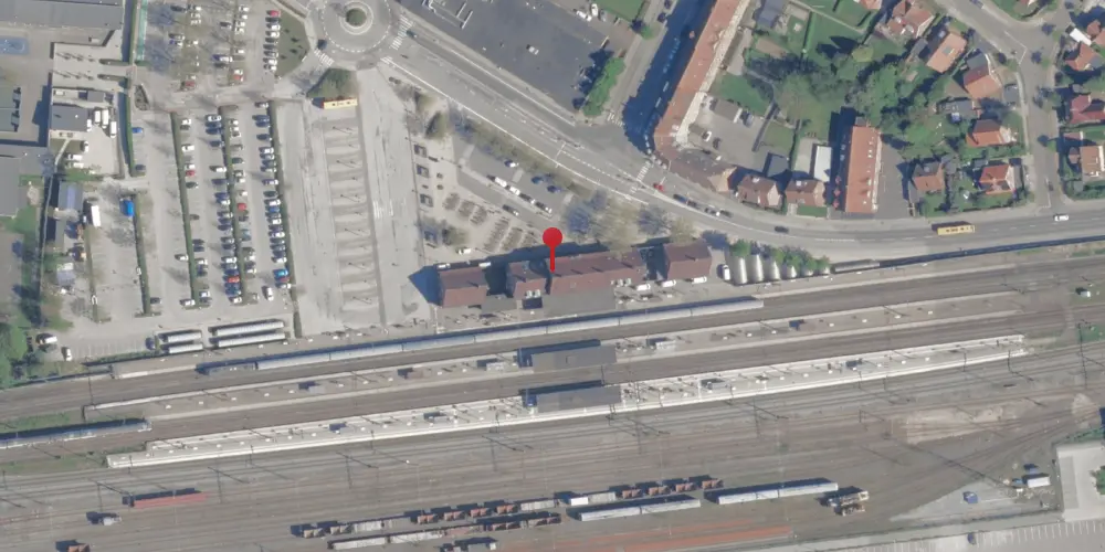 Historisk kort over Ringsted Station