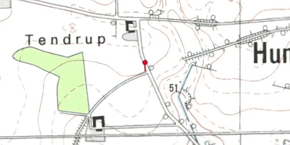 Historisk kort over Tendrupvejen Trinbræt Historisk kort over Tendrupvejen Trinbræt