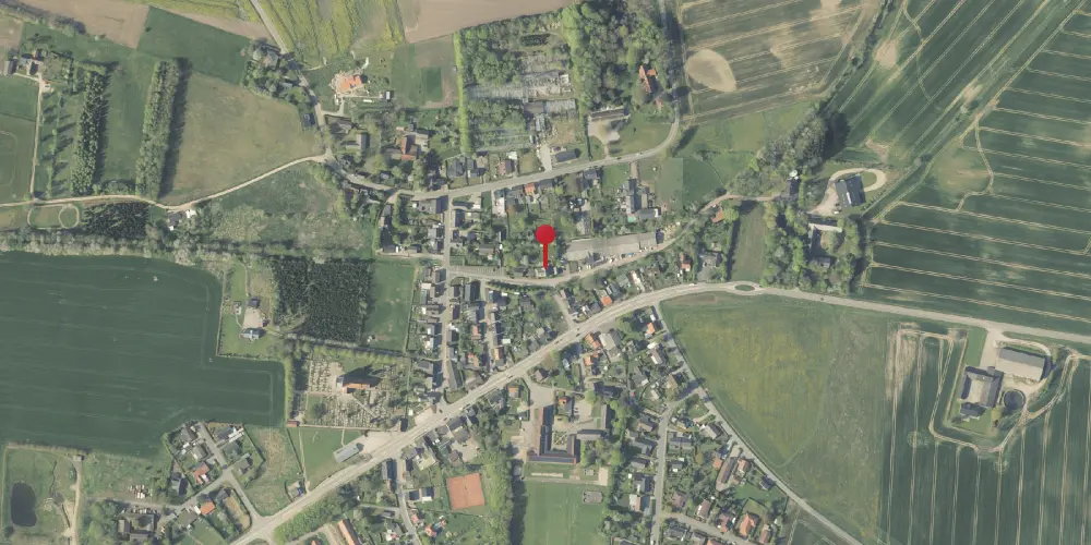 Historisk kort over Hundslund Station