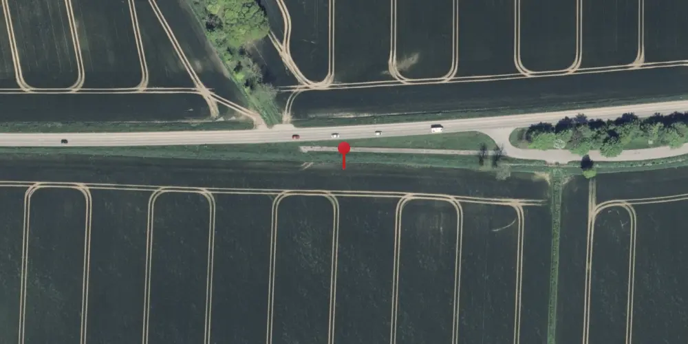 Historisk kort over Åkær Trinbræt Historisk kort over Åkær Trinbræt