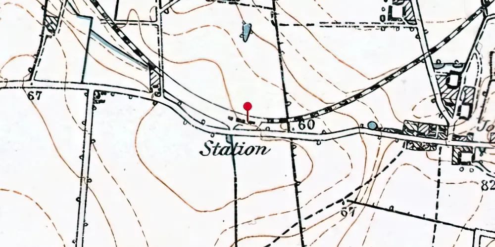 Historisk kort over Falling Station Historisk kort over Falling Station