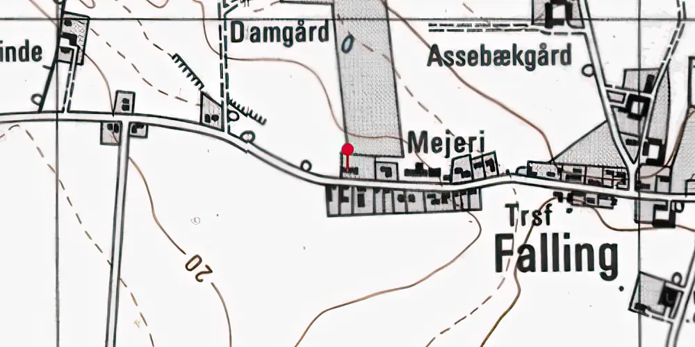 Historisk kort over Falling Station Historisk kort over Falling Station