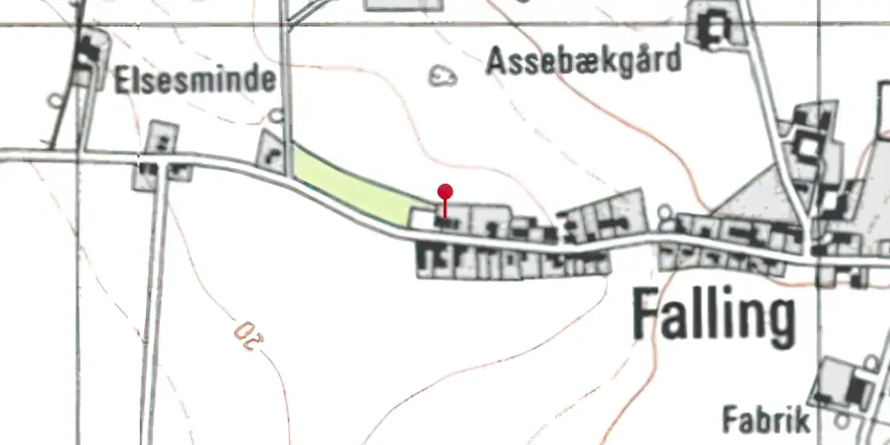 Historisk kort over Falling Station Historisk kort over Falling Station