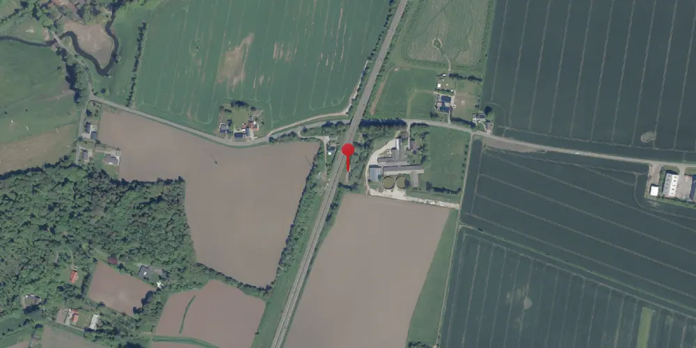 Historisk kort over Englerup Billetsalgssted