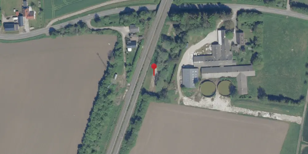 Historisk kort over Englerup Billetsalgssted