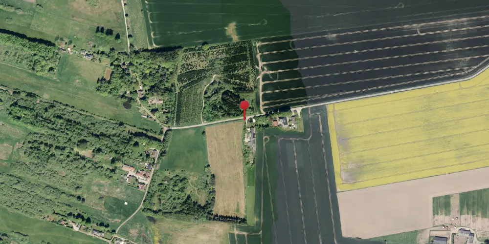 Historisk kort over Drammelsbæk Trinbræt