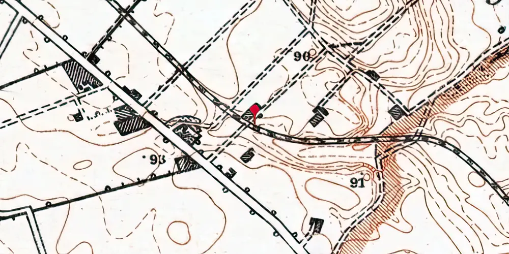 Historisk kort over Lund Mark Trinbræt Historisk kort over Lund Mark Trinbræt