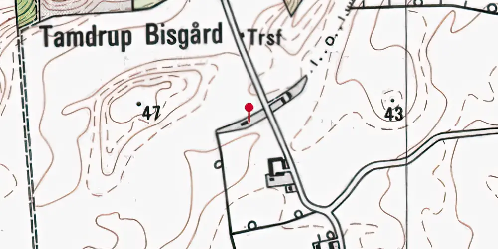 Historisk kort over Kørup Station Historisk kort over Kørup Station