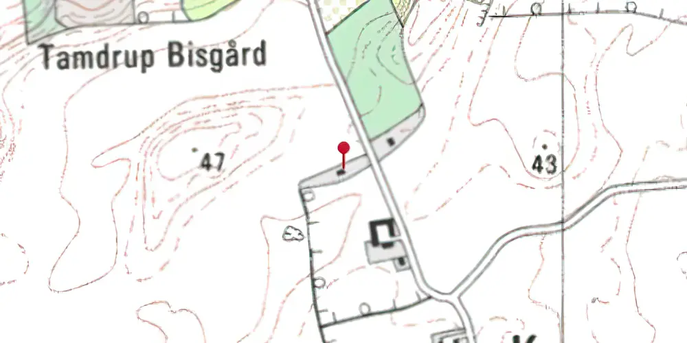 Historisk kort over Kørup Station Historisk kort over Kørup Station