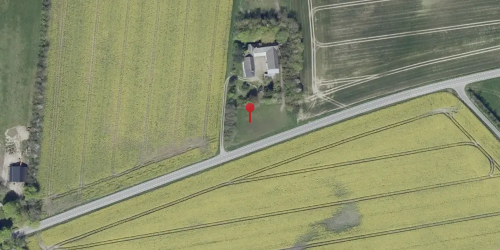 Historisk kort over Vrønding Østermark Trinbræt