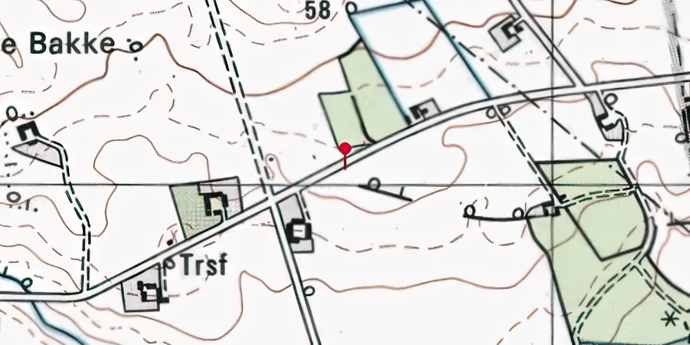 Historisk kort over Honum Skov Trinbræt Historisk kort over Honum Skov Trinbræt