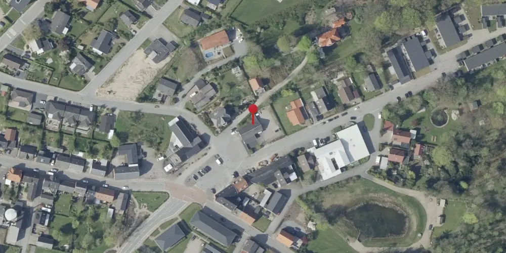 Historisk kort over Rask Mølle Station