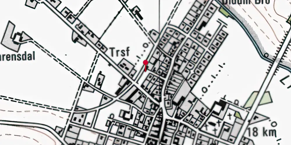 Historisk kort over Uldum Station