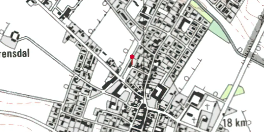 Historisk kort over Uldum Station