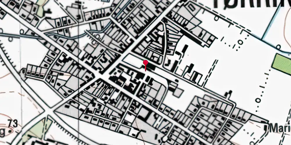 Historisk kort over Tørring Station Historisk kort over Tørring Station