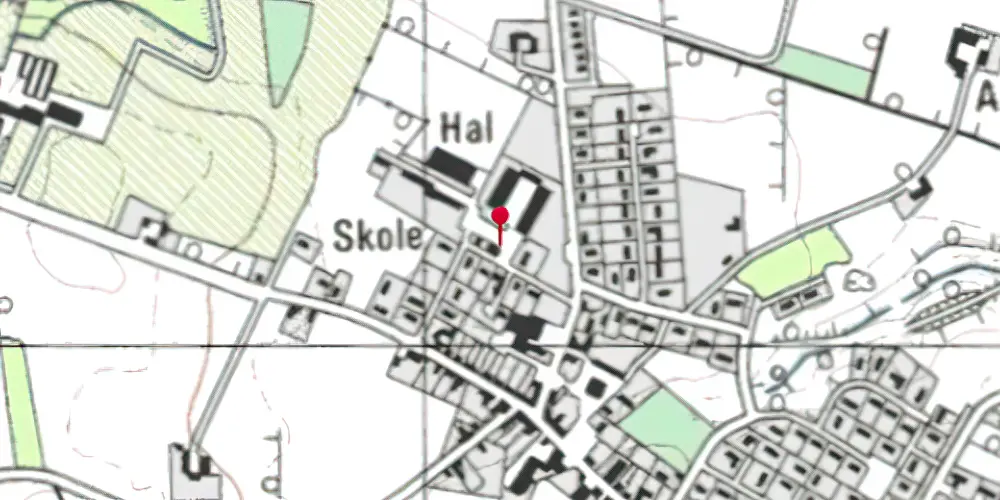 Historisk kort over Vonge Station