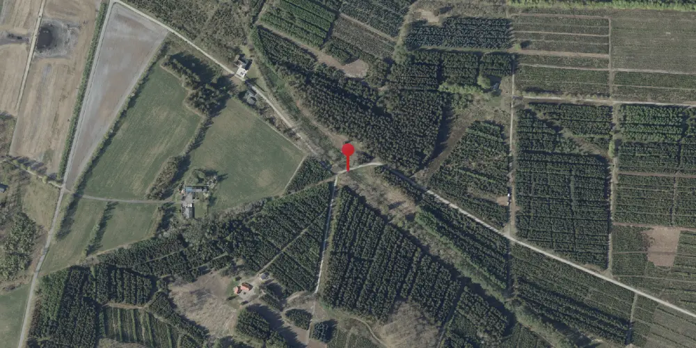 Historisk kort over Hårsbjerg Trinbræt