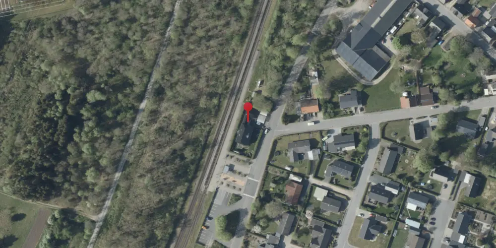 Historisk kort over Thyregod Station Historisk kort over Thyregod Station