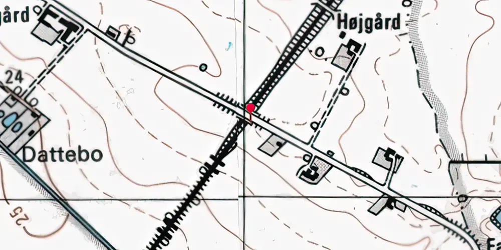 Historisk kort over Tyvelse Trinbræt Historisk kort over Tyvelse Trinbræt