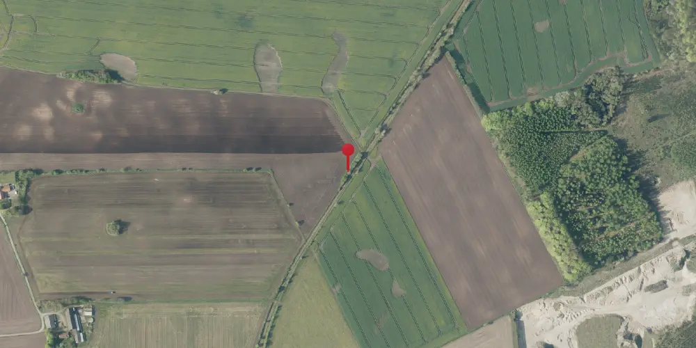 Historisk kort over Fjelsted Trinbræt