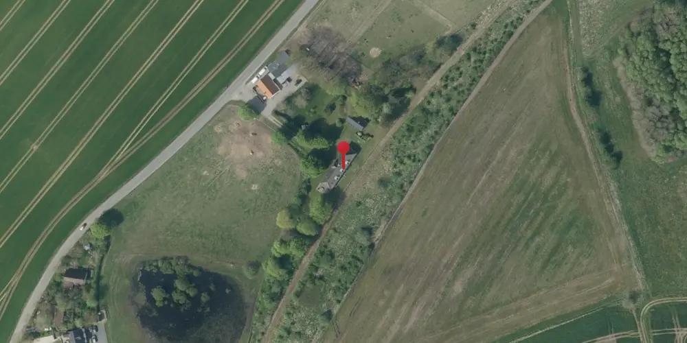 Historisk kort over Vester Tørslev Station