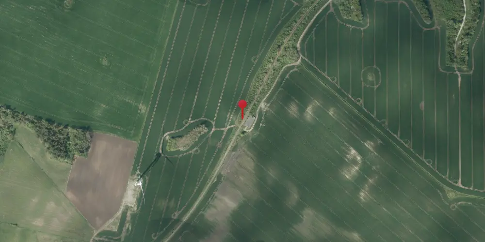 Historisk kort over Frugtplantagen Trinbræt med Sidespor