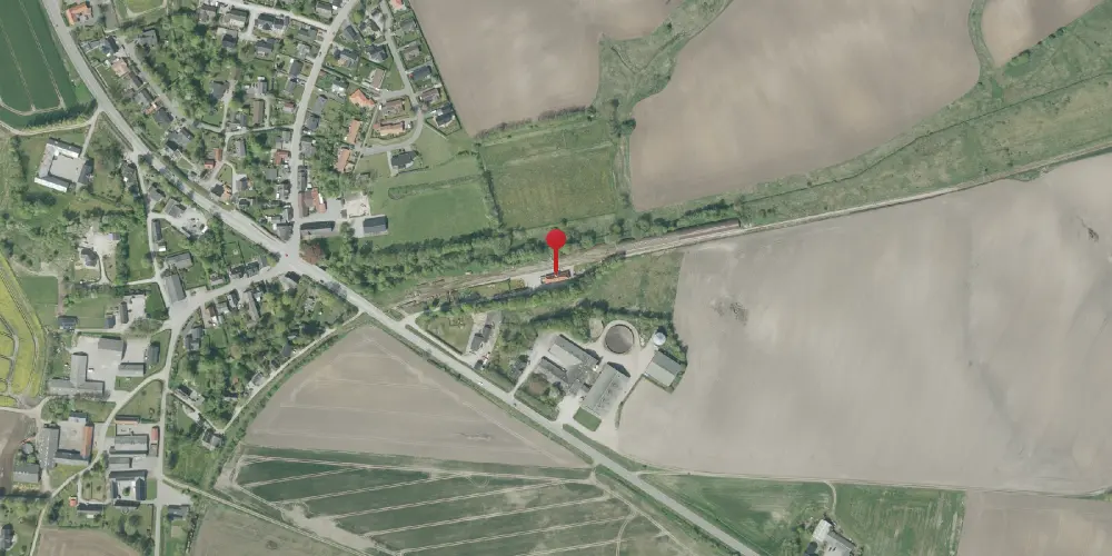 Historisk kort over Handest Station