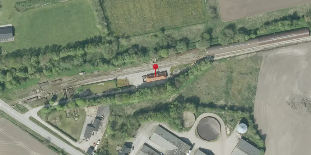 Historisk kort over Handest Station