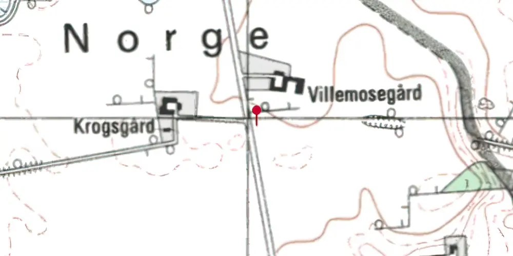Historisk kort over Villemosegård Trinbræt (uofficielt) Historisk kort over Villemosegård Trinbræt (uofficielt)