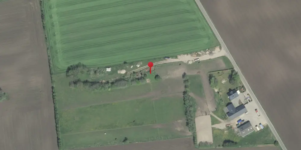 Historisk kort over Læsten Trinbræt med Sidespor Historisk kort over Læsten Trinbræt med Sidespor